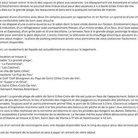 Les Pieds Dans L'eau A * Saint Gilles Croix de vie