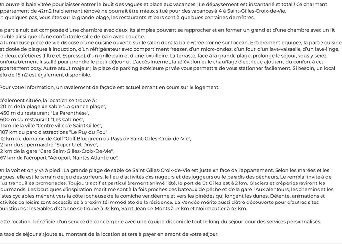 Les Pieds Dans L'eau A * Saint Gilles Croix de vie